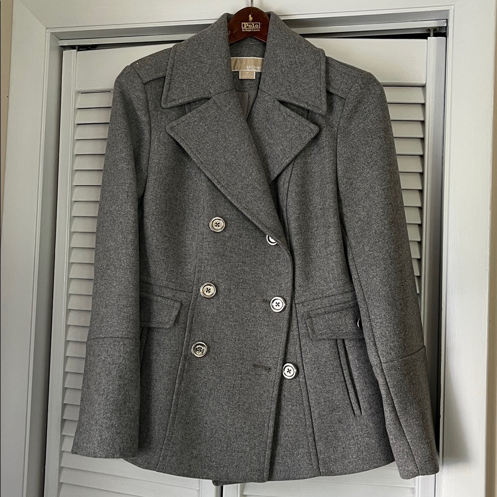 MICHAEL Michael Kors Gray Wool Coat